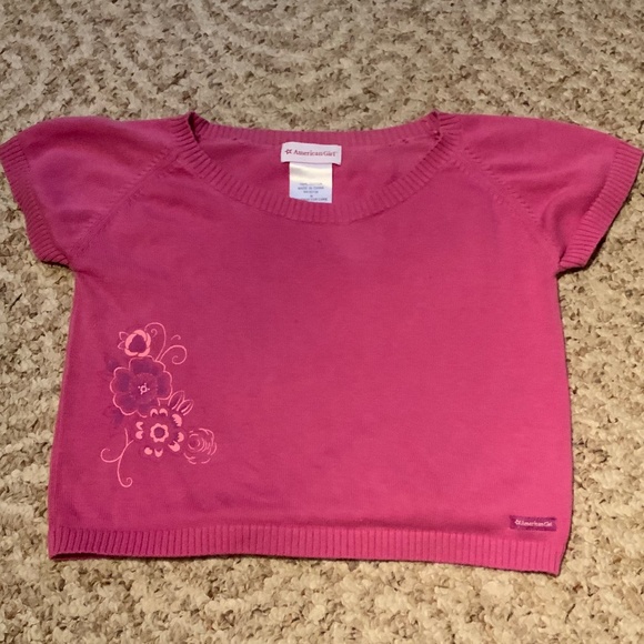 American Girl Knit crop sweater top sz Medium - Picture 1 of 5